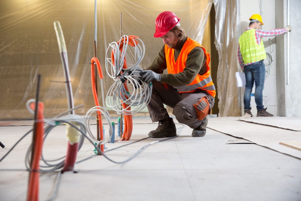 Electrical construction drawing work
